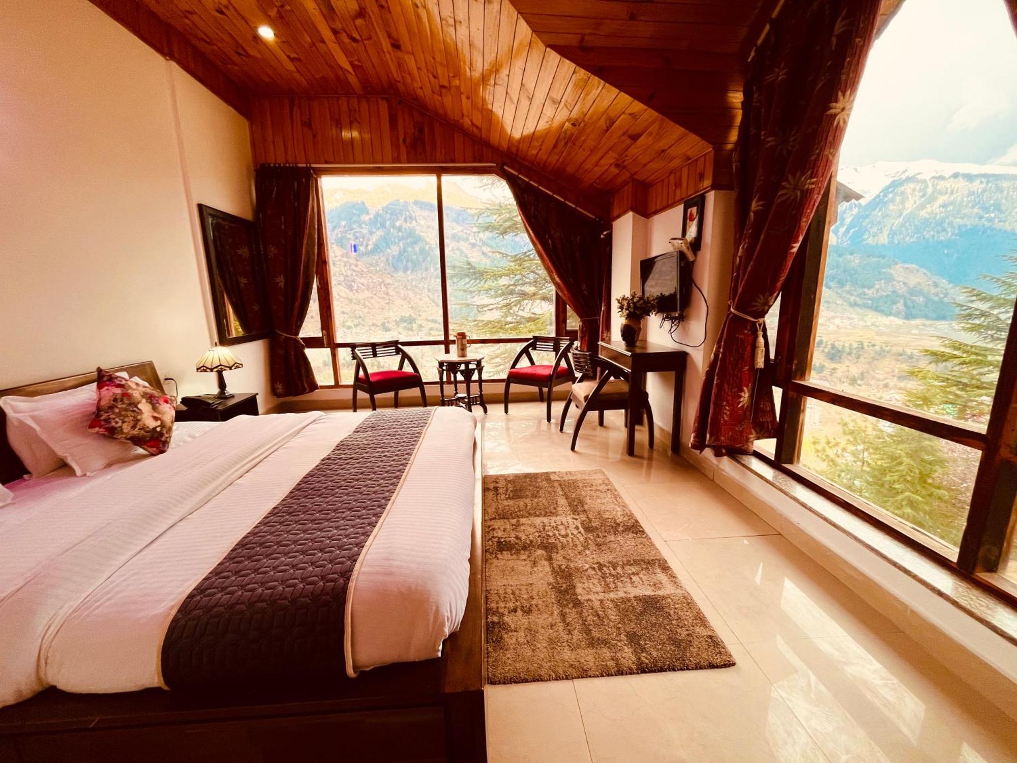 The Manu Emerald # Farmhouse # Top Selling Cottage In Manali # Peaceful Heritage Cozy Stay # Lawn With Bonfire # Most Awarded ภายนอก รูปภาพ